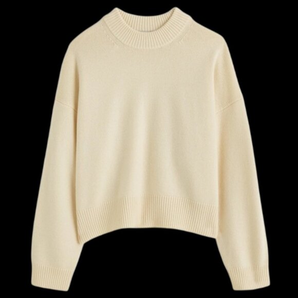 Madewell Sweaters - Madewell Boxy Crewneck Sweater Women Wool Cashmere Blend Cream XS New